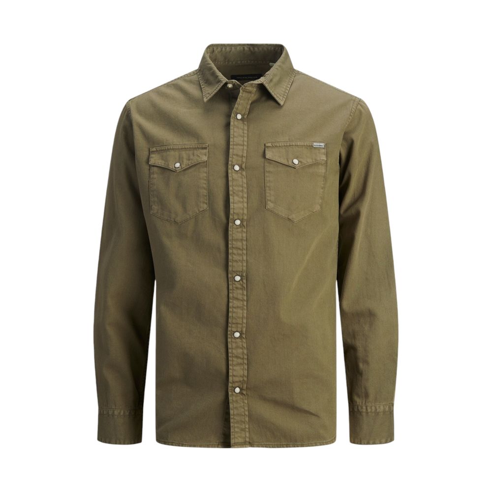 

Рубашка из зеленых джинсов Jack & Jones