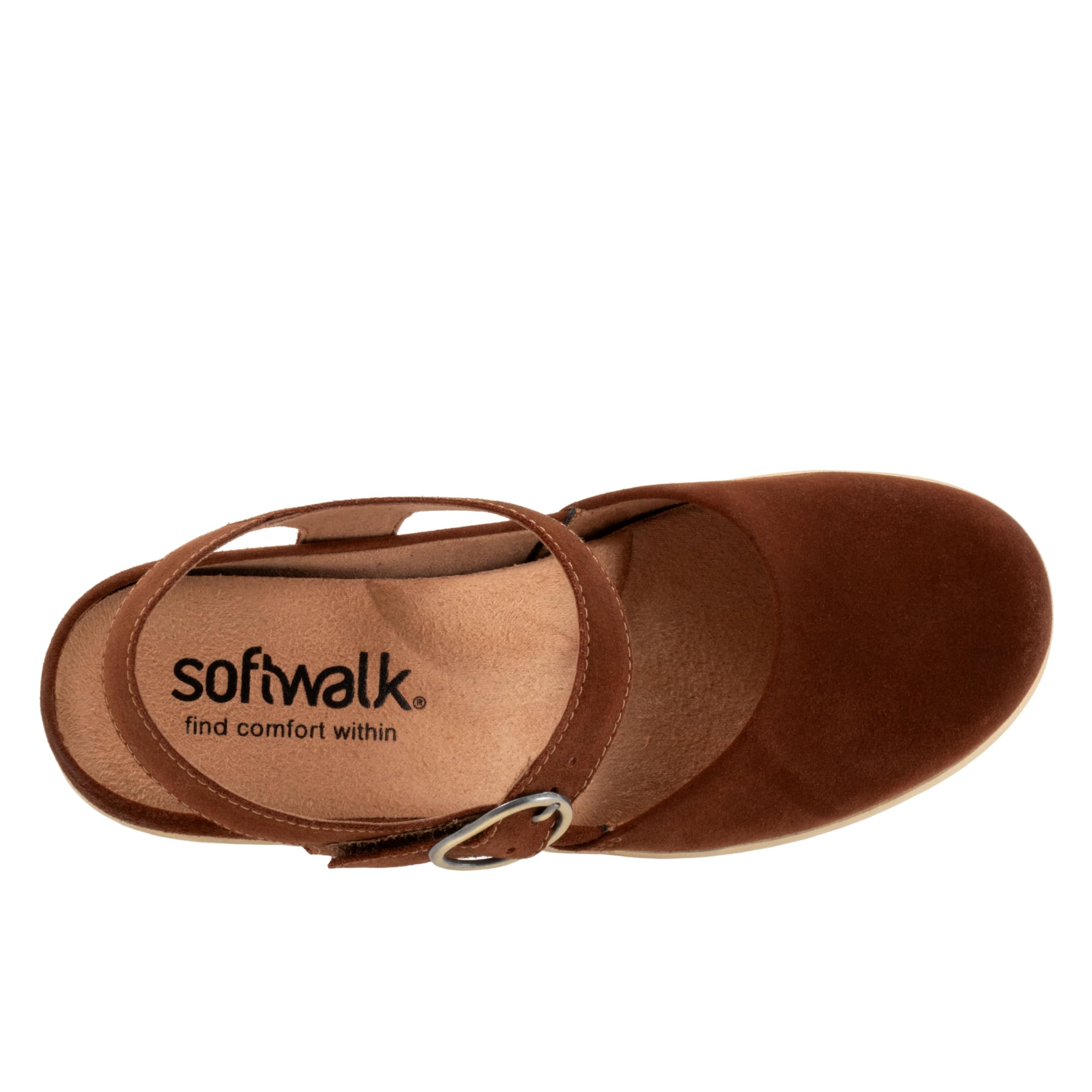 Сабо SoftWalk Mabelle, цвет Chesnut Suede — фото 2