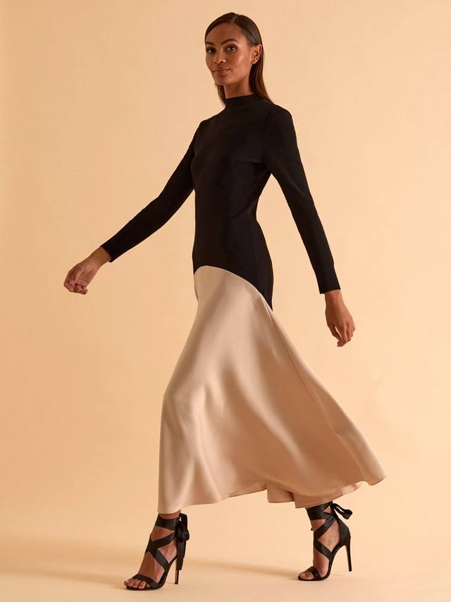 

Платье с цветными блоками Acacia FLORERE, Black/Beige