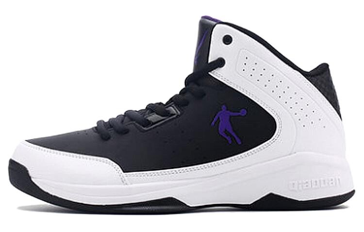 

Баскетбольные кроссовки Basketball Shoes Men High-Top Qiaodan, белый/черный