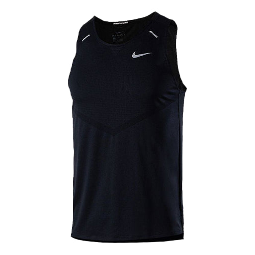 

Жилет Nike Dri-FIT Rise 365 Reflective Logo Printing Running Sports Vest Black