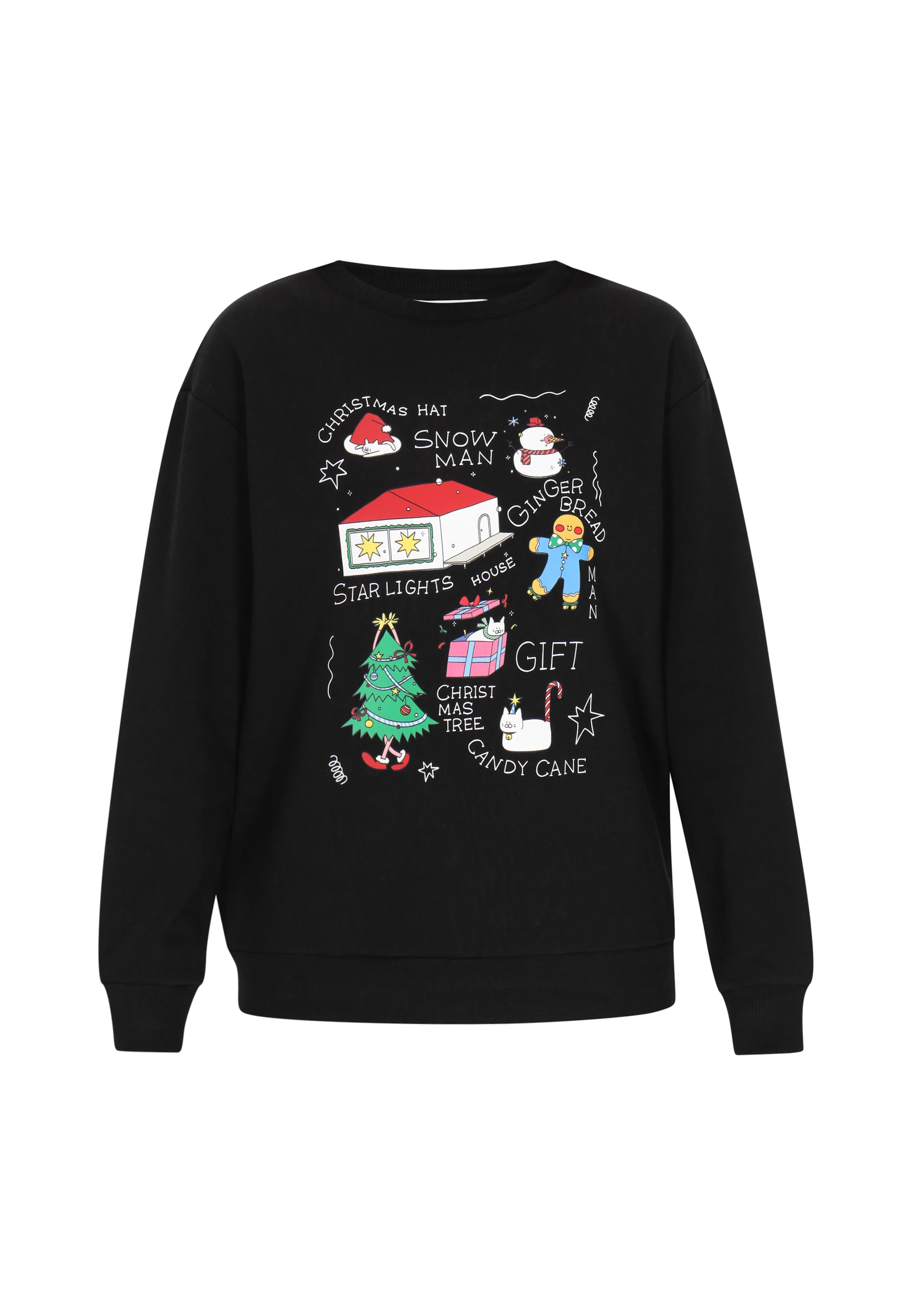 

MYMO Свитшот 'Pop' в черном цвете