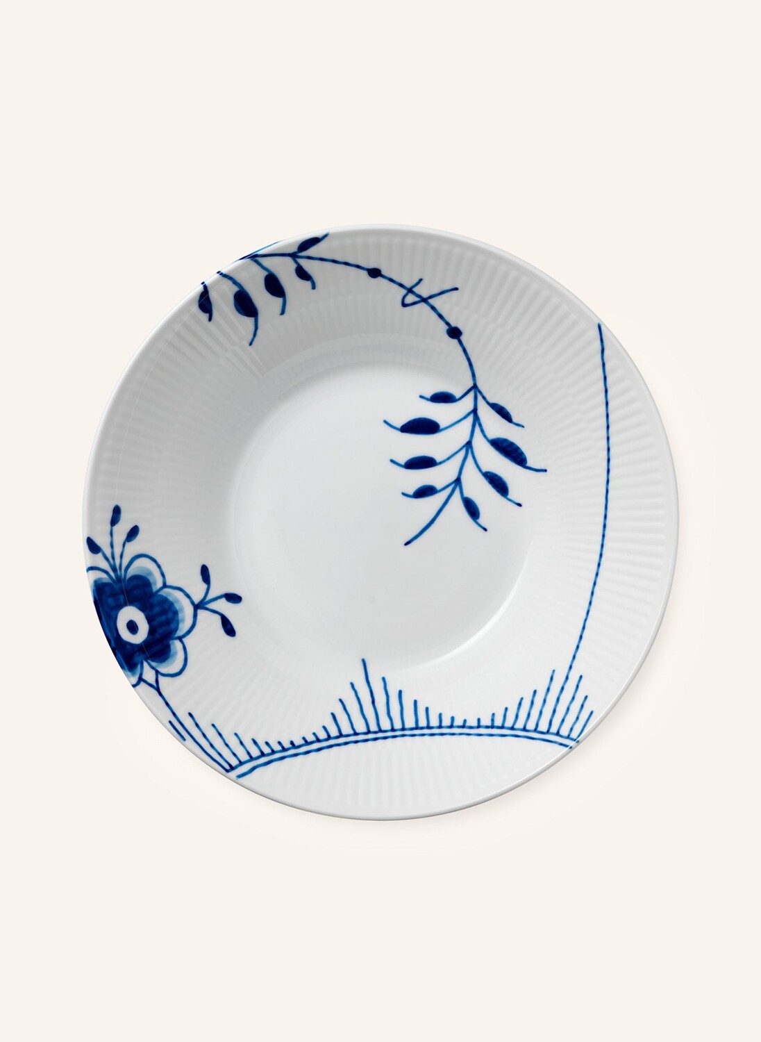 

Суповая тарелка blue fluted mega диаметр: 24 см Royal Copenhagen, белый