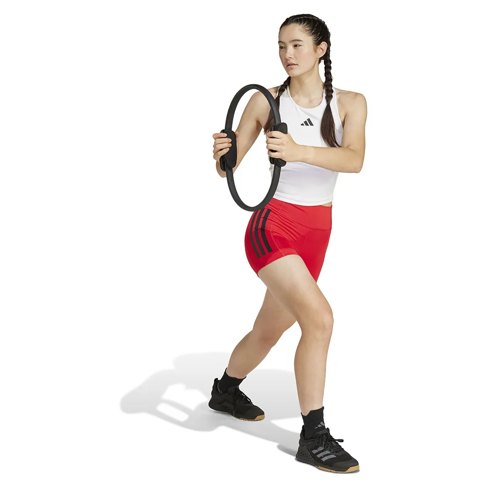 Спортивный топ adidas Power 3 Stripes Racerback Bra, белый — фото 4