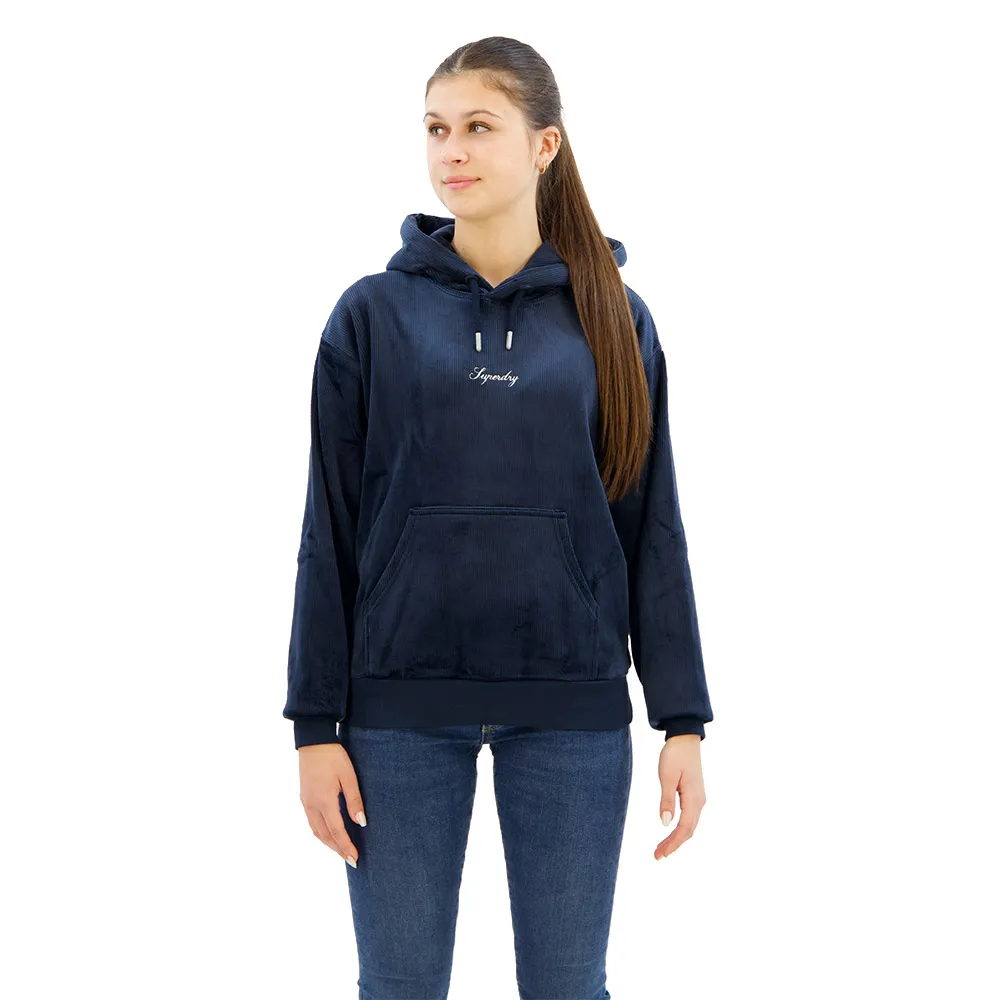 

Худи Superdry Country Club Velour Loose, синий