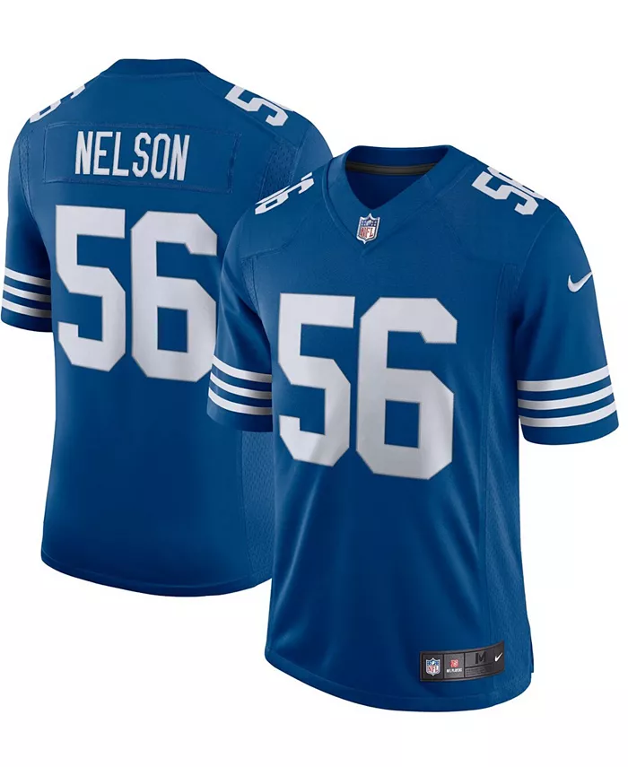 

Мужская альтернативная ограниченная джерси Vapor Квентона Нельсона Indianapolis Colts Nike, синий