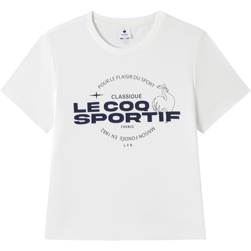 

Футболка женская Le Coq Sportif, цвет слоновая кость белый