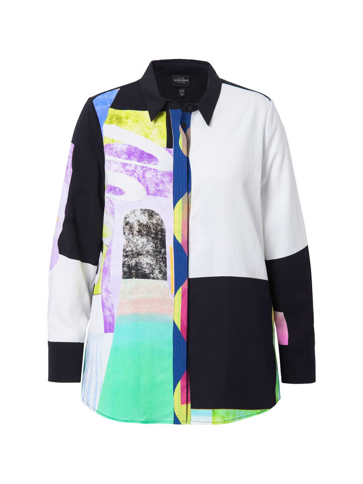 

Блуза Ulla Popken Hemdbluse, цвет schneeweiß