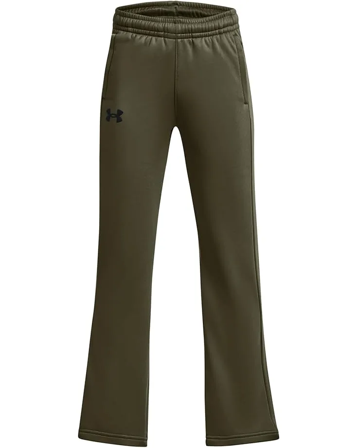 Брюки Under Armour Kids Fleece Pants (Big Kids), Marine OD Green/Black