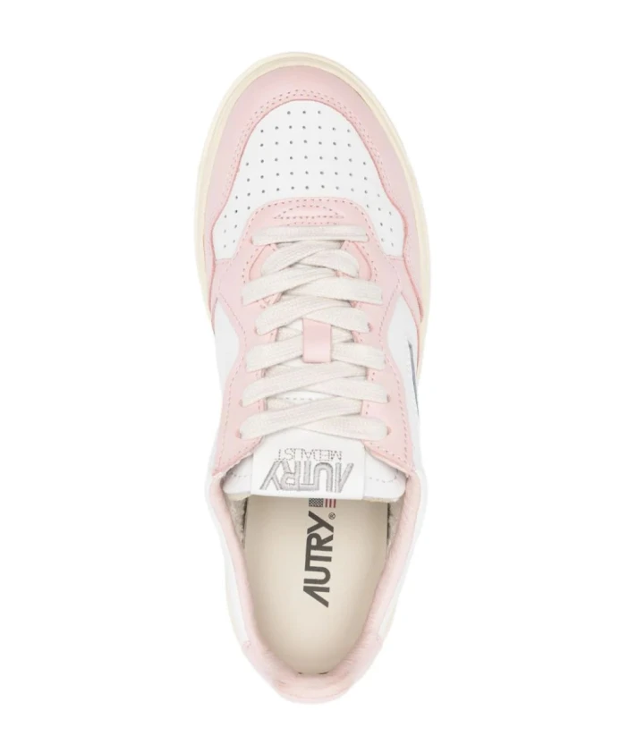 Кроссовки AUTRY Medalist Skateboard Low-Top, белый/розовый — фото 4