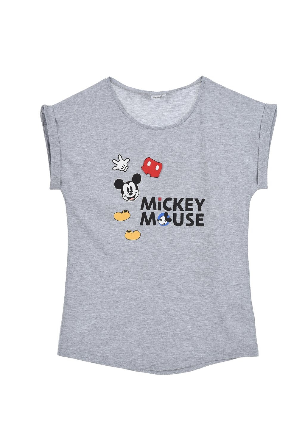 

Футболка с принтом Mickey & Minnie, серый