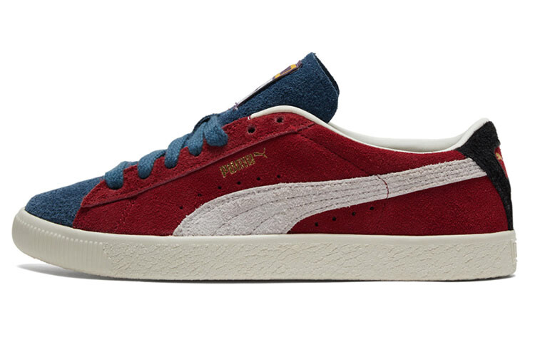 

Кроссовки PUMA Suede Series Skateboard Shoes Unisex Low-Top Blue/White/Red