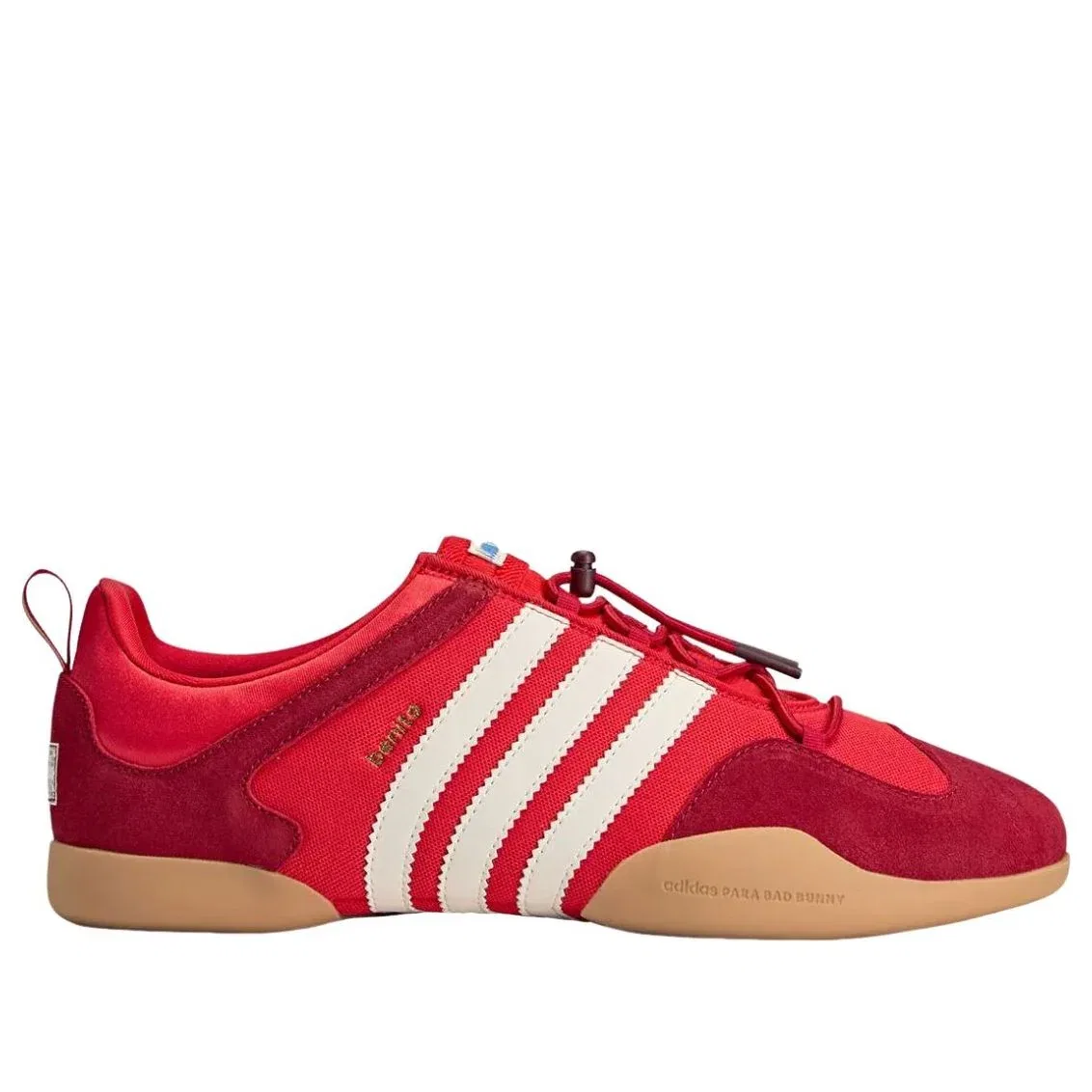 Кроссовки Adidas x Bad Bunny Ballerina Flamboyan KI7916, красный — фото 2