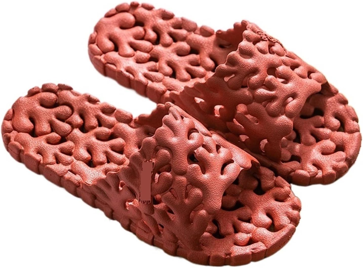 

Тапочки-сандалии с изображением акулы, сандалии, женские летние домашние тапочки для ванной комнаты, мягкие, с непромокаемой подошвой, мужские домашние тапочки, летние сандалии (Цвет: бордовый, Размер: 44-45) Lucbei