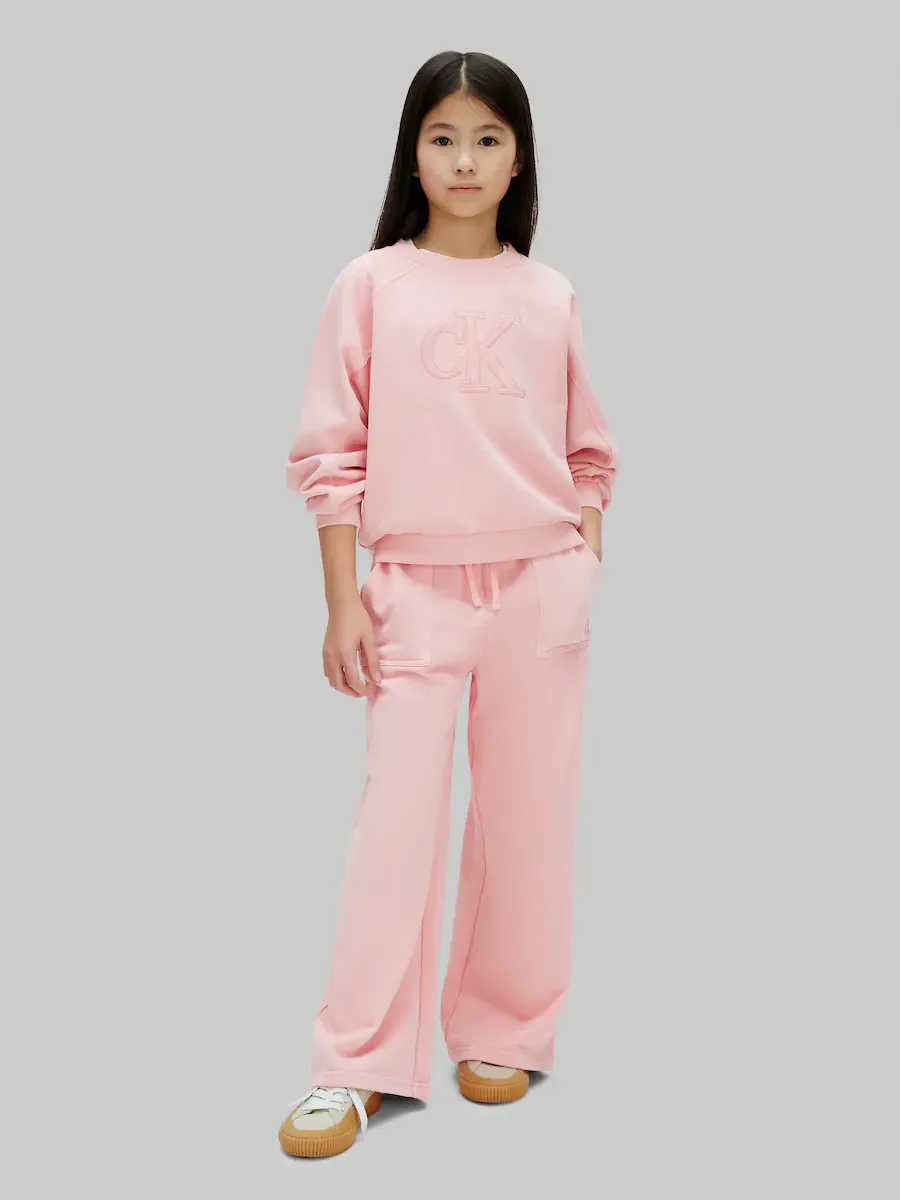 Широкие брюки для девочки Calvin Klein, розовый