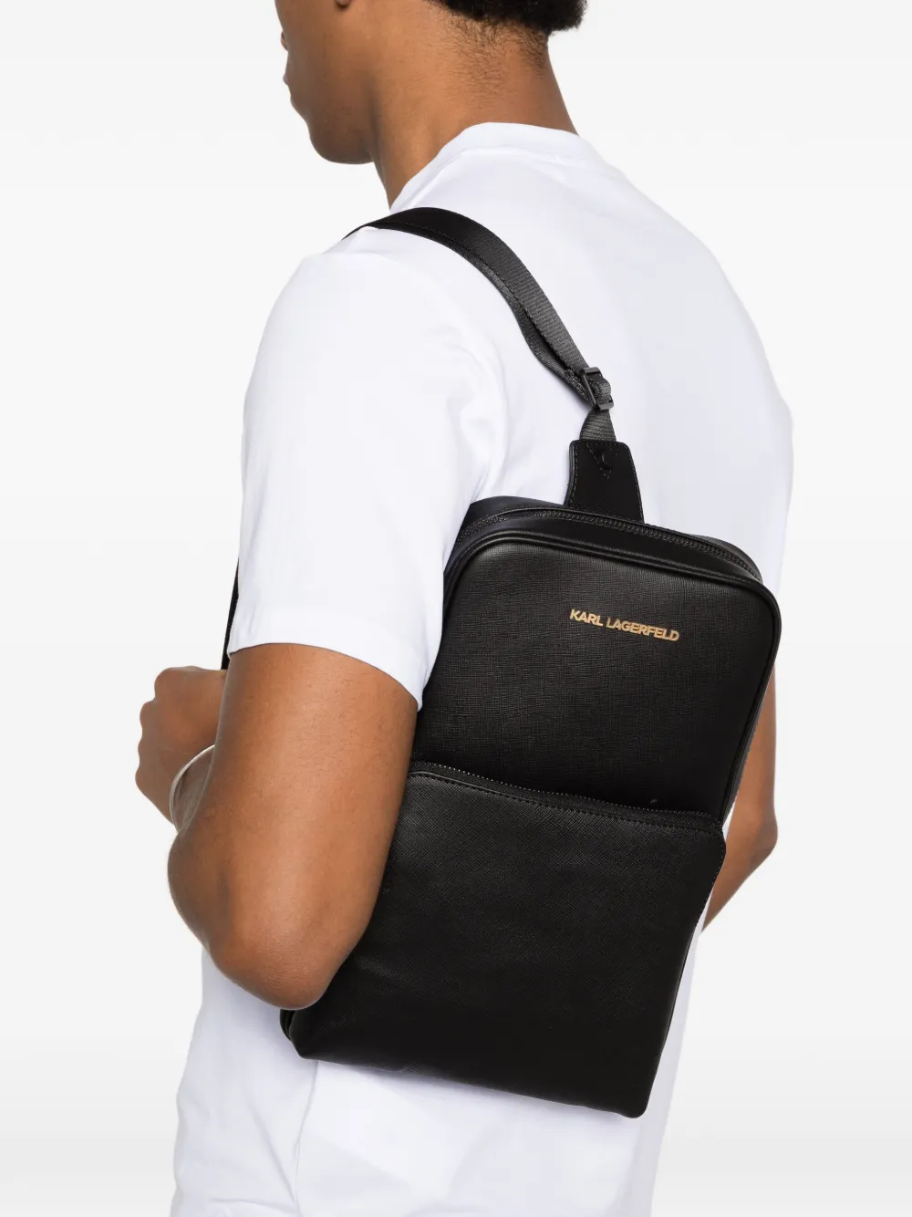 

Рюкзак с нашивкой-логотипом Karl Lagerfeld, черный