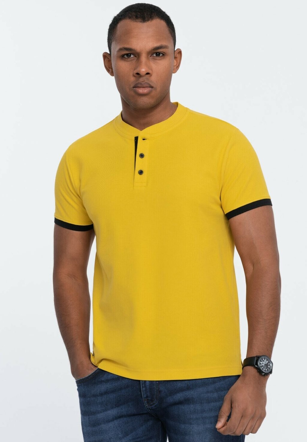 

Футболка базовая COLLARLESS Ombre, цвет yellow