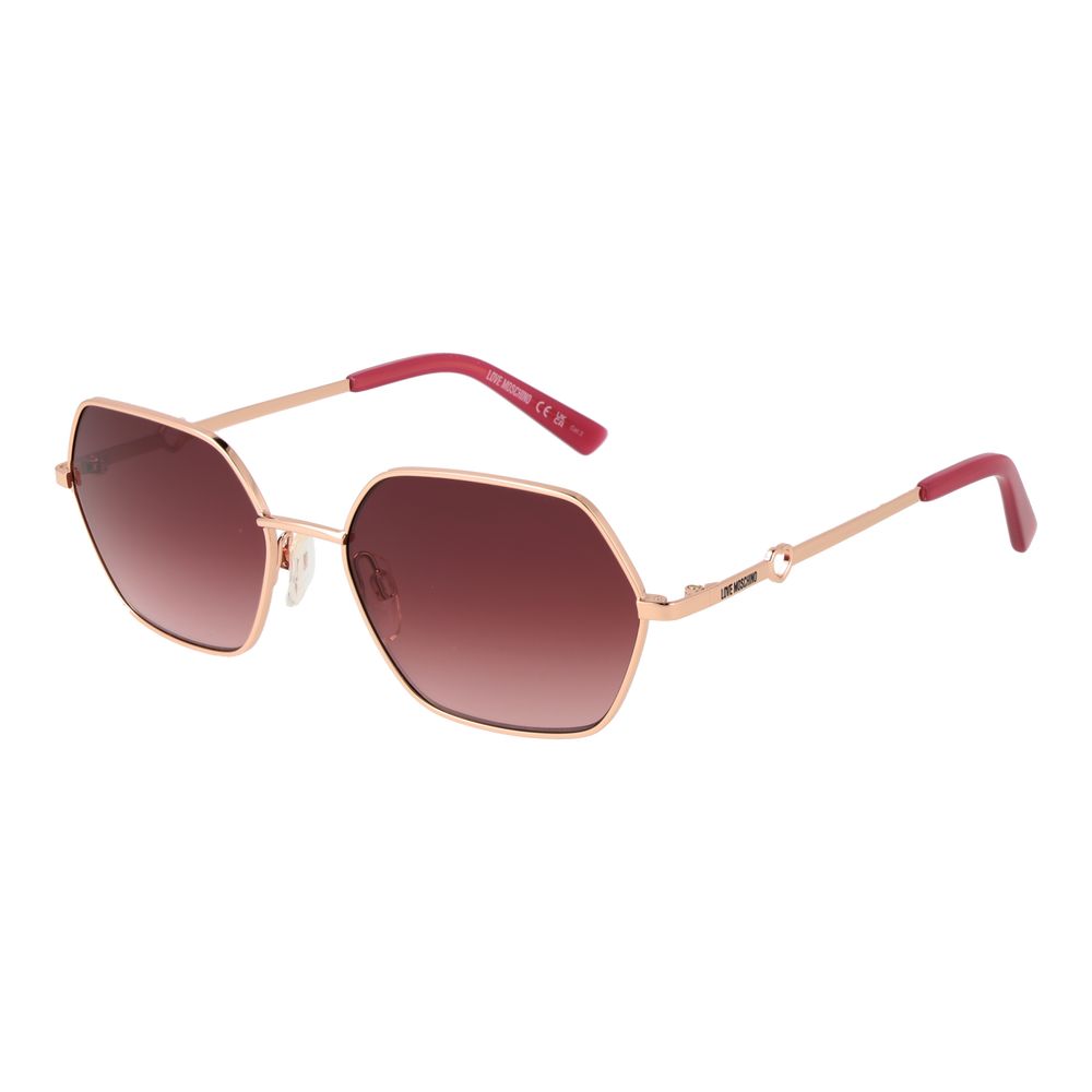 

Женские солнцезащитные очки из розового золота Love Moschino, Rose Gold