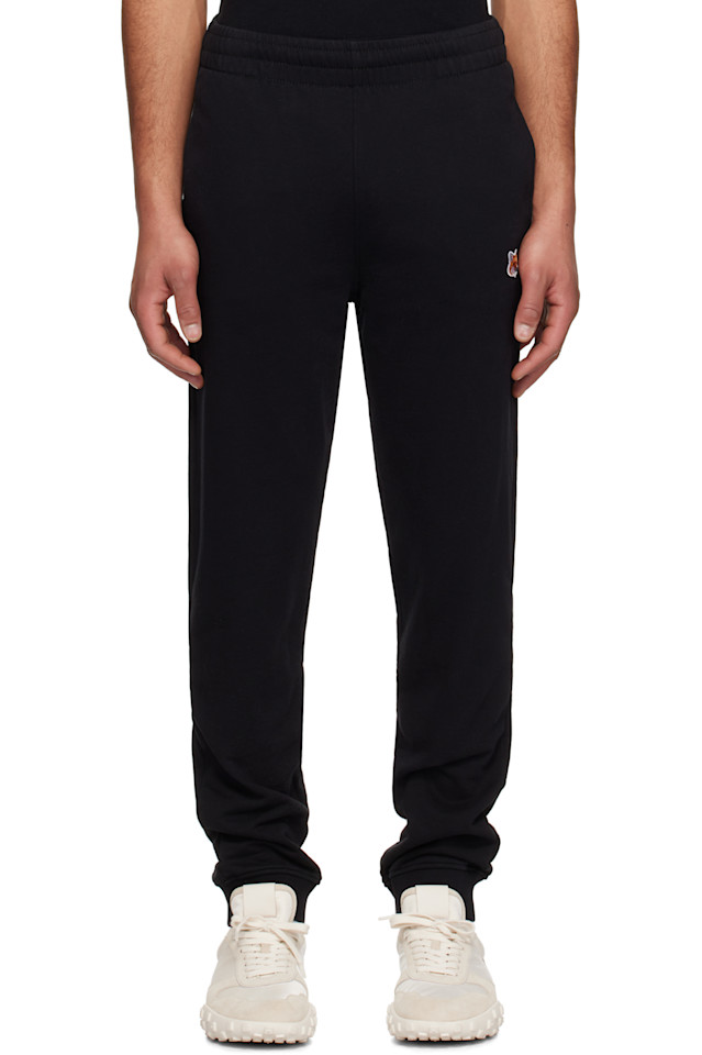 

Брюки спортивные с логотипом Fox Head Regular Jog Maison Kitsuné, черный