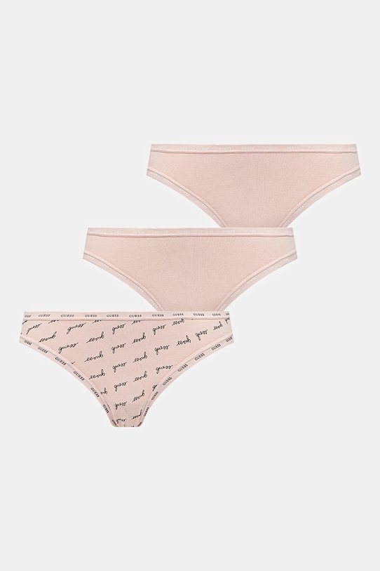 

Три пары стрингов Guess, розовый