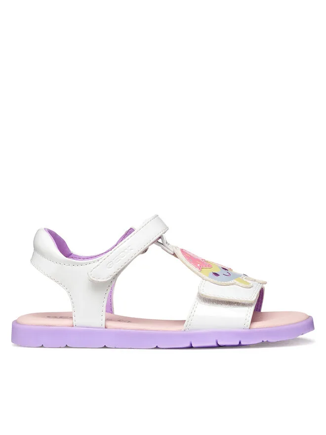 Geox Сандалии J Sandal Joyfoot Gir J65P1C 000HH C0761 S белые
