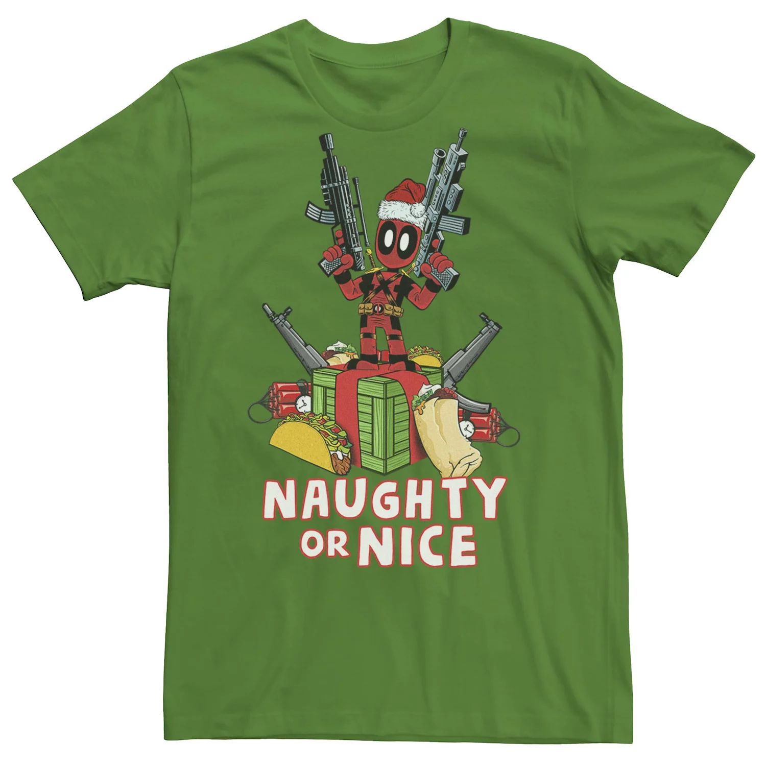 

Мужская футболка Marvel Deadpool Naughty Or Nice с короткими рукавами Licensed Character