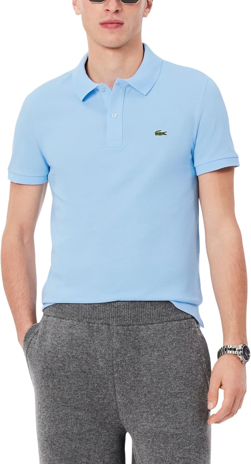 

Lacoste мужская приталенная короткая рукав поло L12.12, Overview Blue, Синий, Lacoste мужская приталенная короткая рукав поло L12.12, Overview Blue