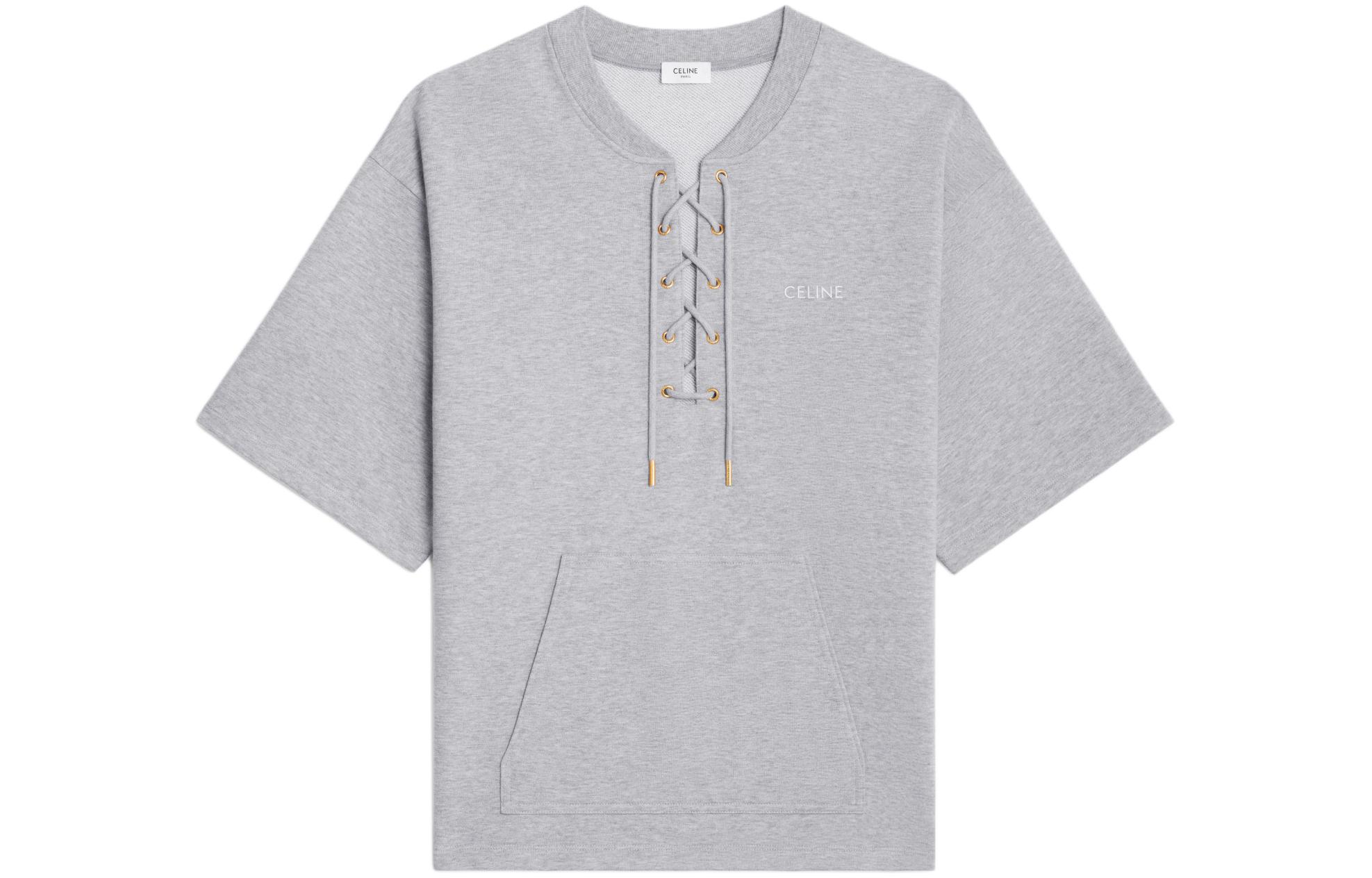 

Свободный парижский свитер из хлопка и кашемира CELINE, mixed серый