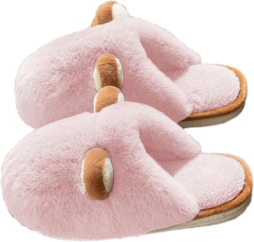 

Домашние тапочки Cliont для женщин и мужчин с мемори-пеной, удобные, теплые и нескользящие, розовый