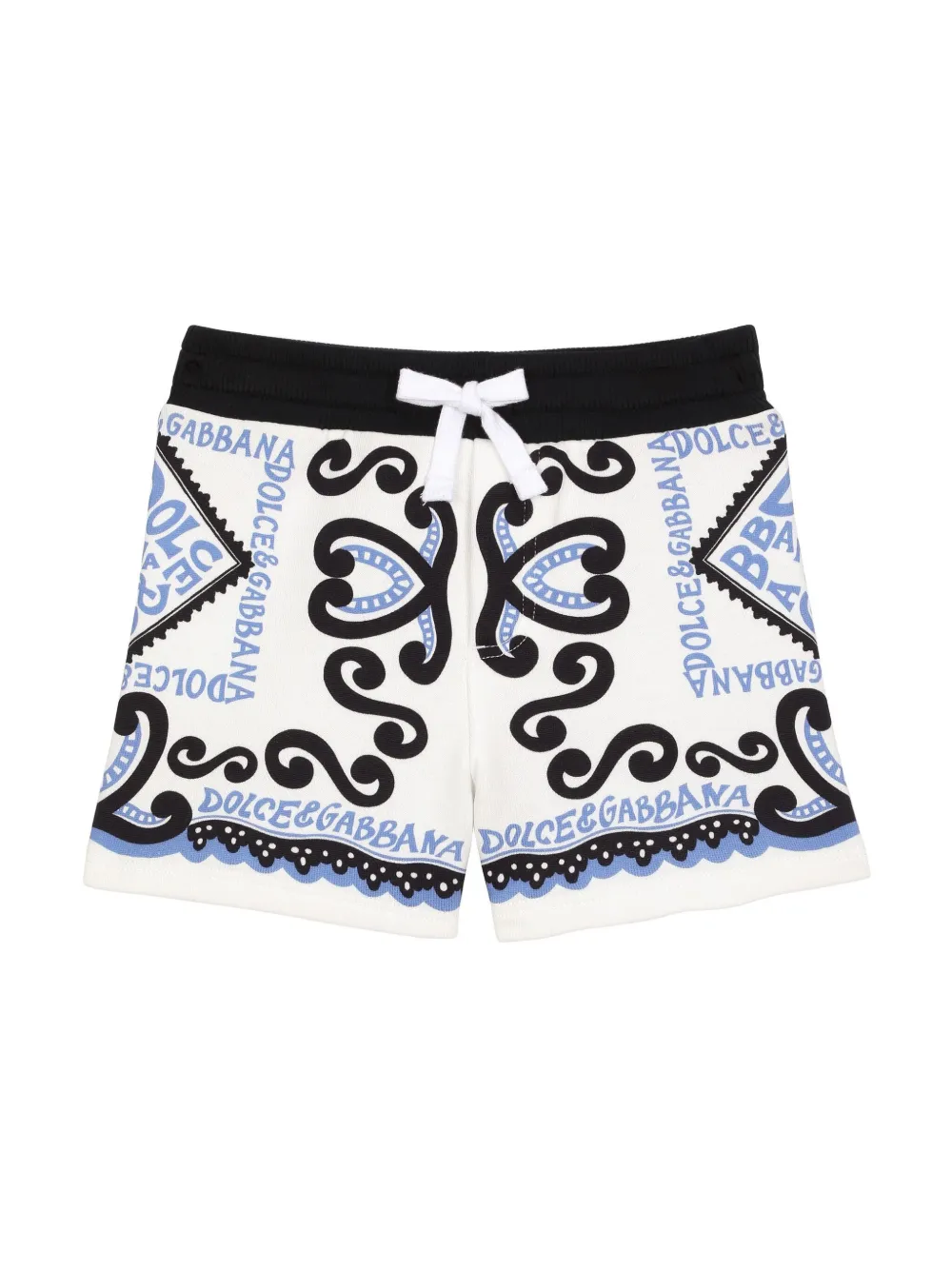 

Шорты с принтом Marina Dolce & Gabbana Kids, белый