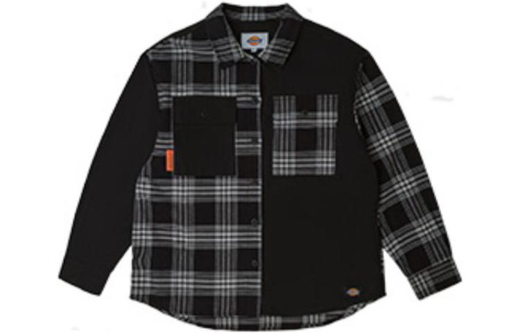 

Женская рубашка Dickies, цвет black and white plaid