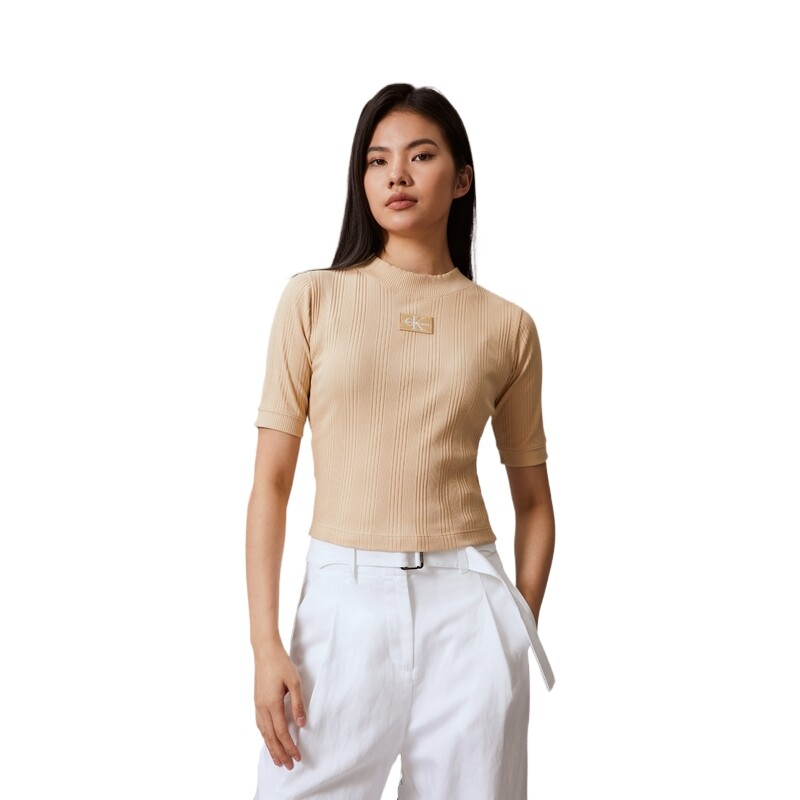 Calvin Klein Женская футболка, цвет AAT-Ivory yellow — фото 2