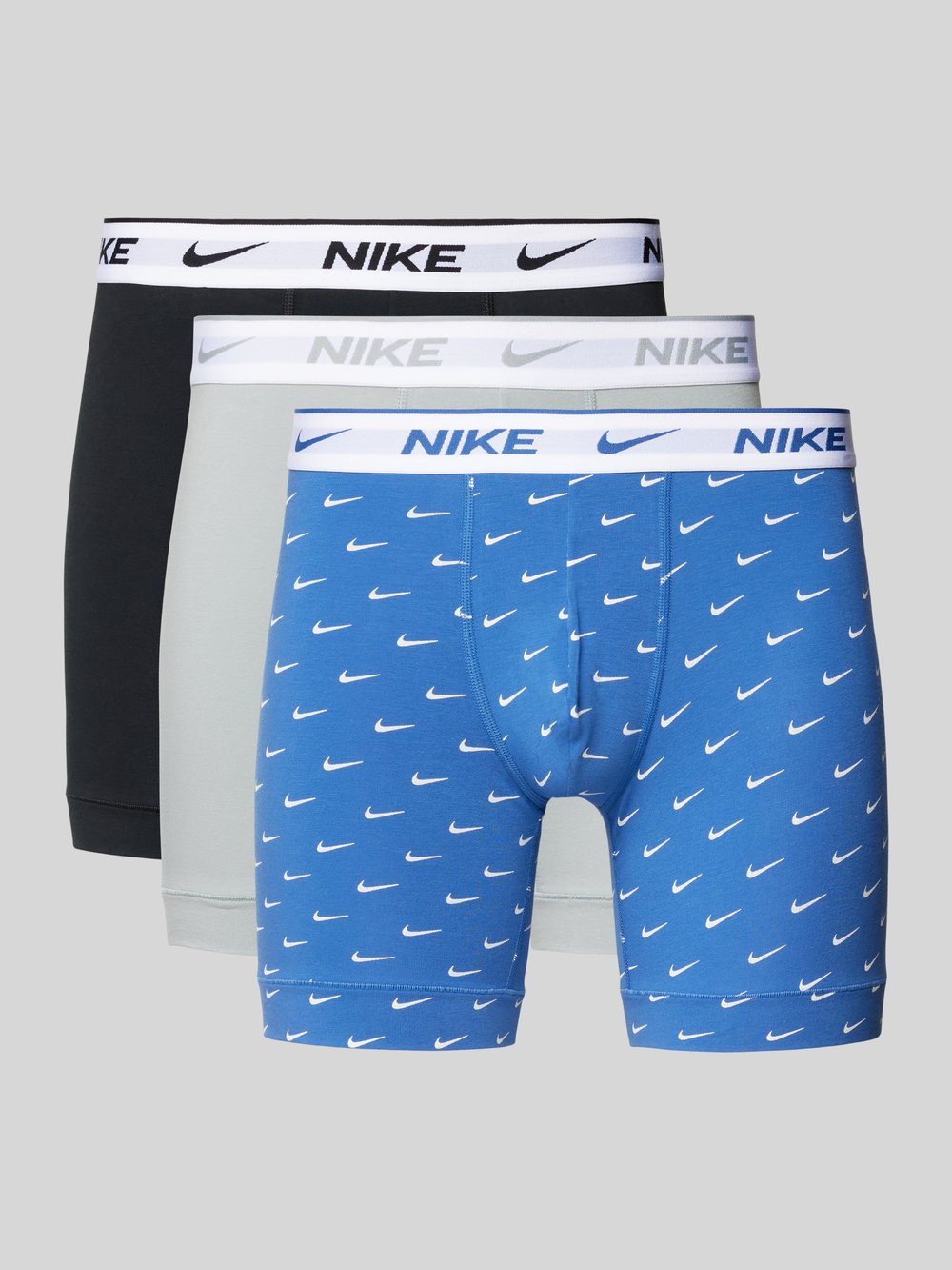 

Боксеры с эластичным поясом и логотипом в упаковке 3 шт Nike, синий