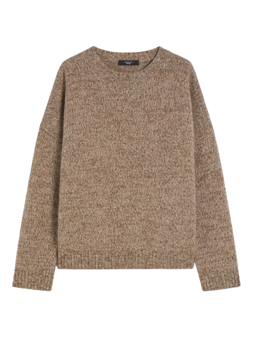 

Шерстяной свитер в мелкую точку Weekend Max Mara, коричневый