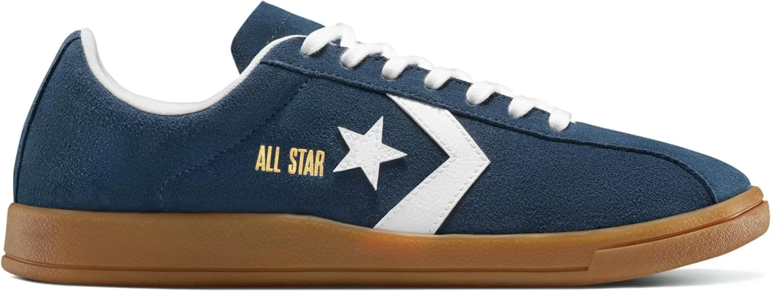 Кроссовки Converse Classic, замшевые кроссовки, без каблука, белый/темно-синий — фото 2