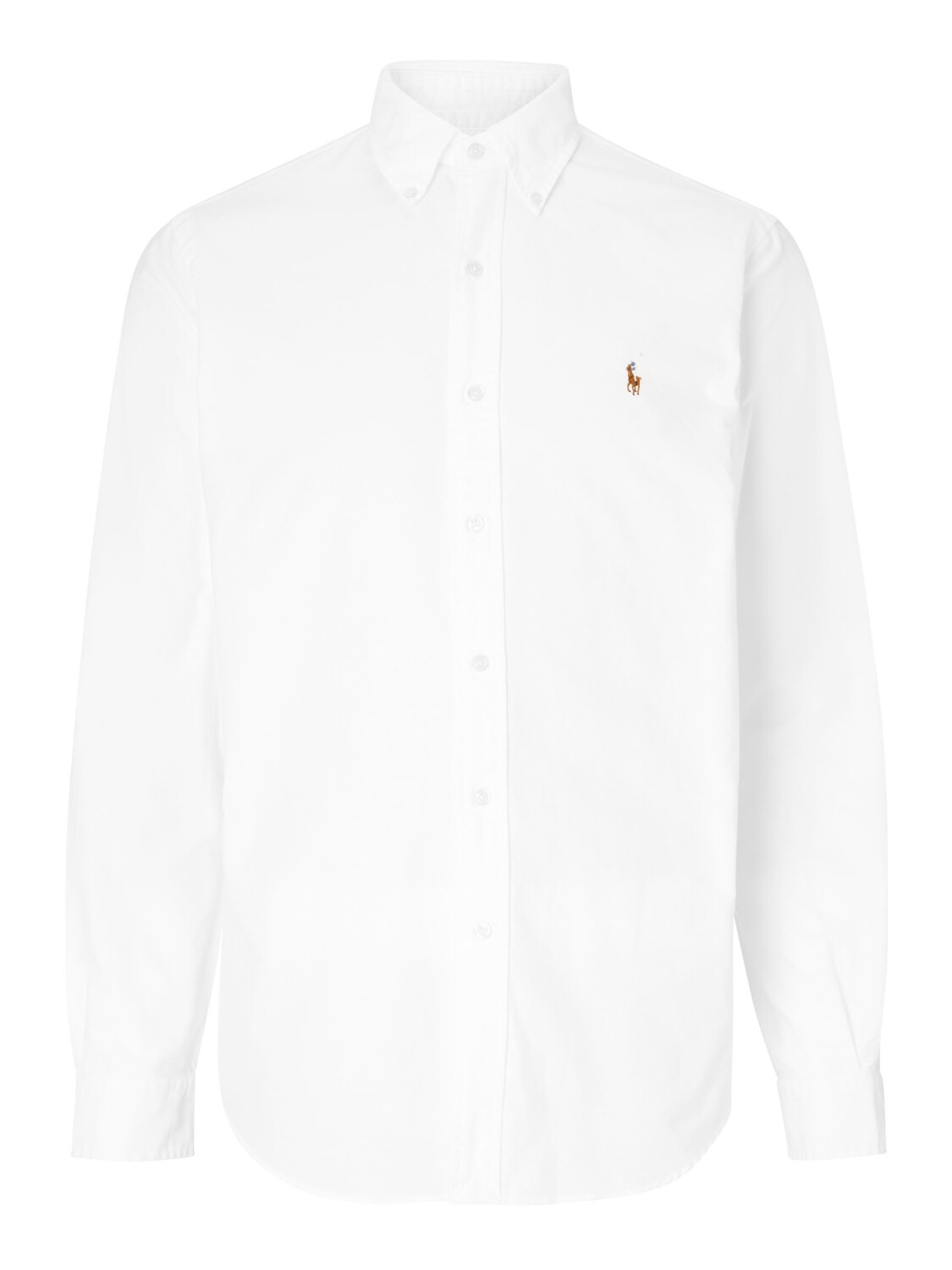 Повседневная оксфордская спортивная рубашка Polo Ralph Lauren, белая — фото 3