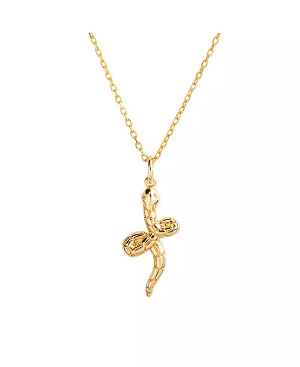 

Ожерелье в виде змеи с покрытием из 14-каратного золота Little Sky Stone, gold