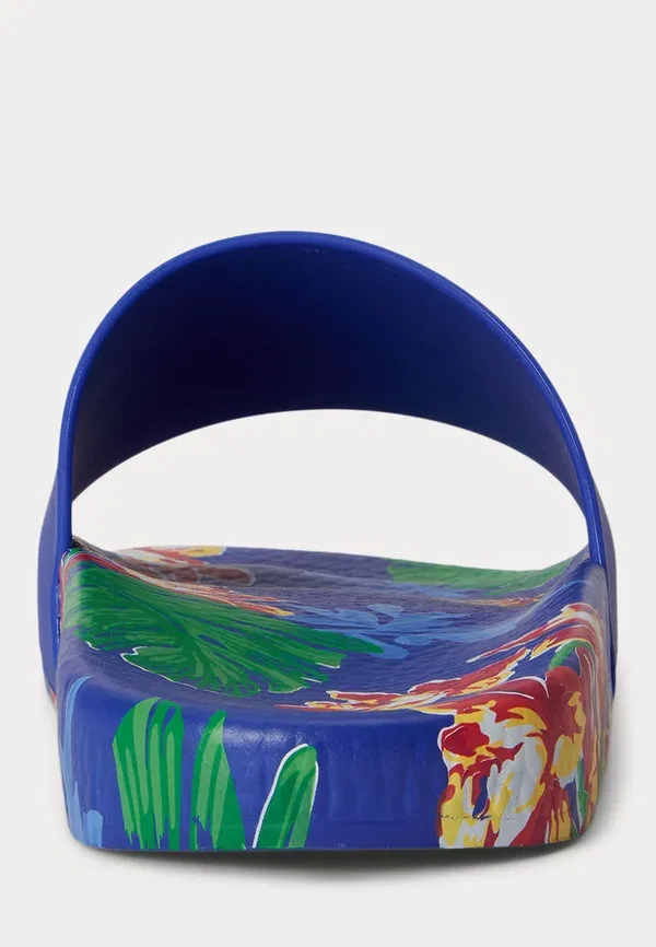 Сланцы Polo Ralph Lauren Floral Print Slide, тропический королевский синий — фото 3