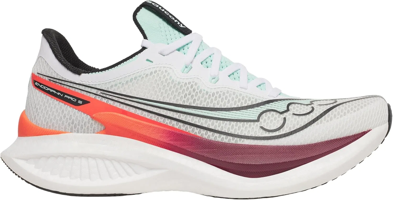 Мужские кроссовки Saucony Endorphin Pro 5, White/Crimson — фото 2