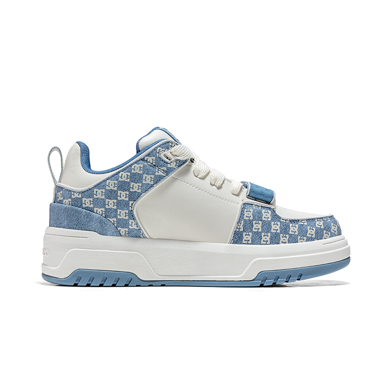 DC Shoes Кэмпус КАС низкие скейтерские кроссовки унисекс - монохром белый серый, цвет Monogram White Gray — фото 3