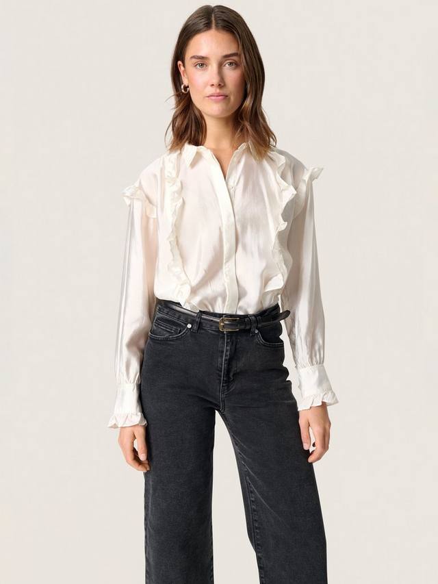 

Рубашка с рюшами Karolina Soaked In Luxury, White