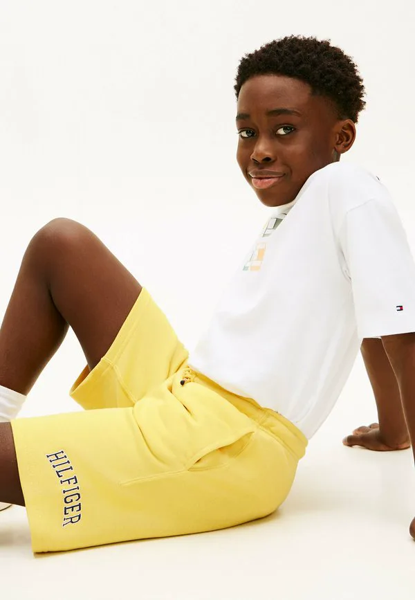 Спортивные шорты с широкими штанинами из махровой ткани Tommy Hilfiger, Yellow Dahlia — фото 4