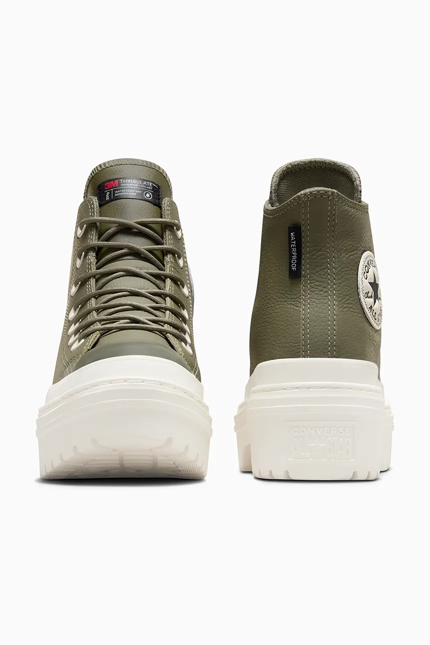 Кроссовки Chuck Taylor All Star с проушинами на каблуке Converse, зеленый — фото 4