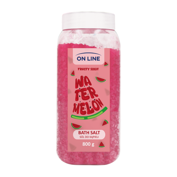 

Соль для ванн «Арбуз», 800 г On Line Fruity shot