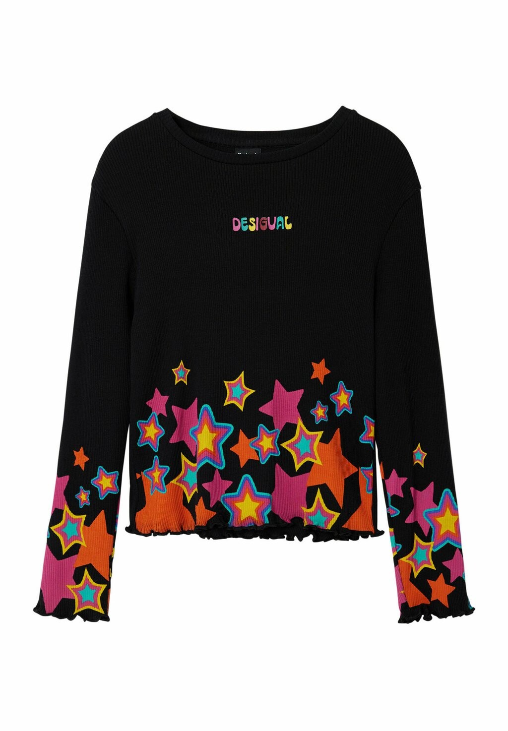 

Топ с длинными рукавами STAR Desigual, черный