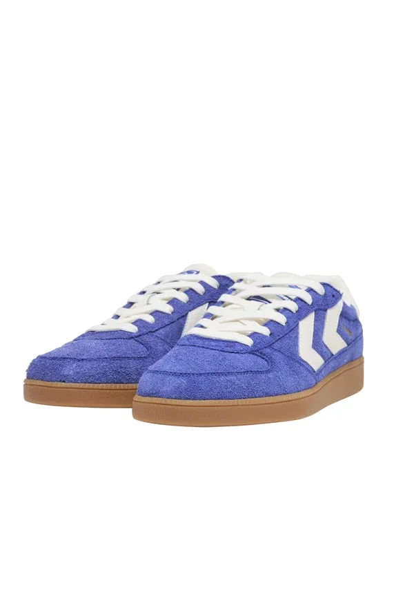 Кроссовки Hummel Hb royal trainers, сине-серо-бежевый — фото 2
