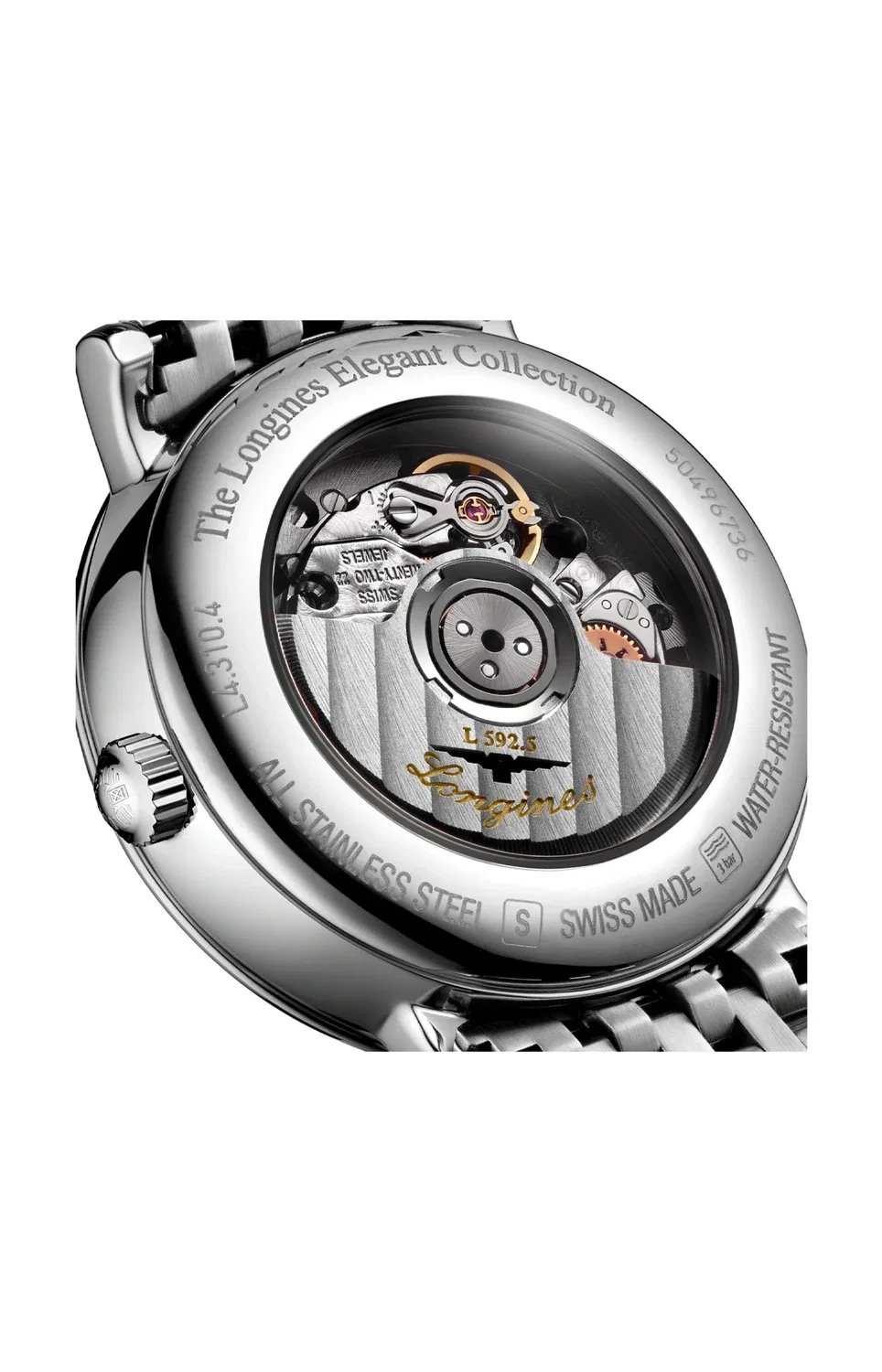 LONGINES коллекция Elegant - L4.310.4.19.6, серебряный — фото 3