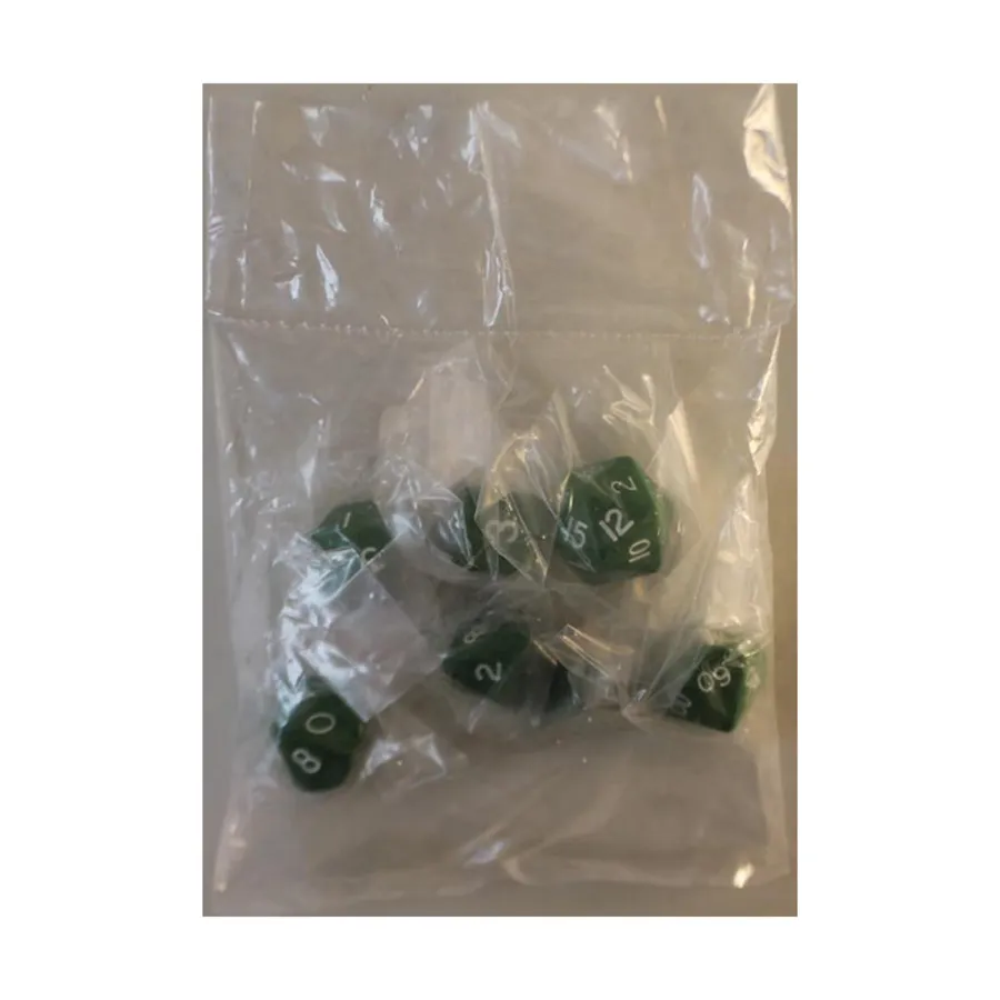 

Поликомплект зеленый 16 мм (7), Dwarven Metal Dice