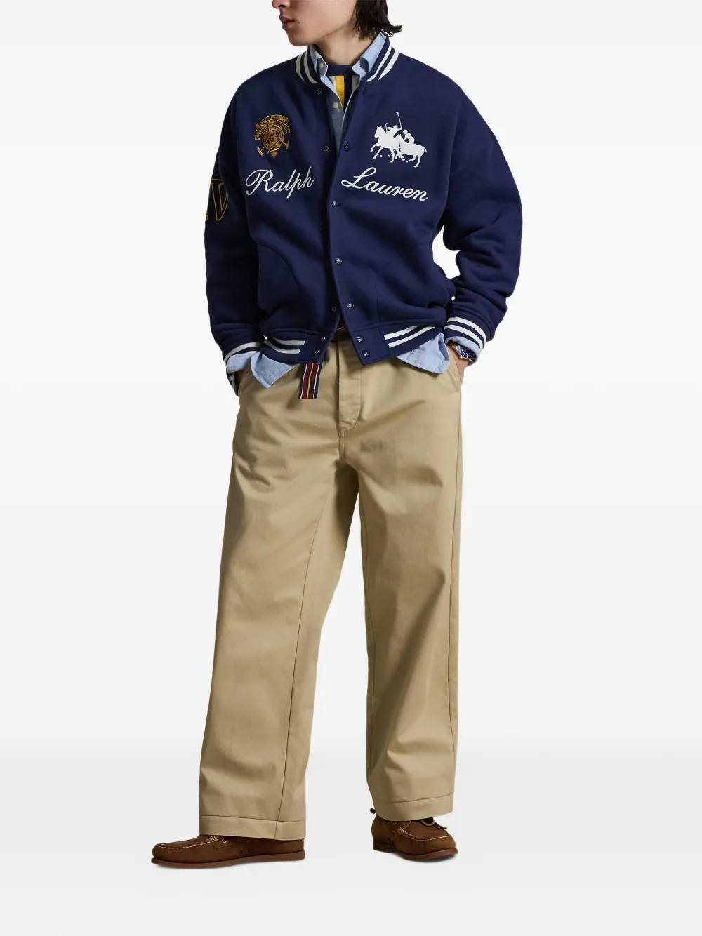 Куртка с двойным логотипом-пони Polo Ralph Lauren, синий — фото 2