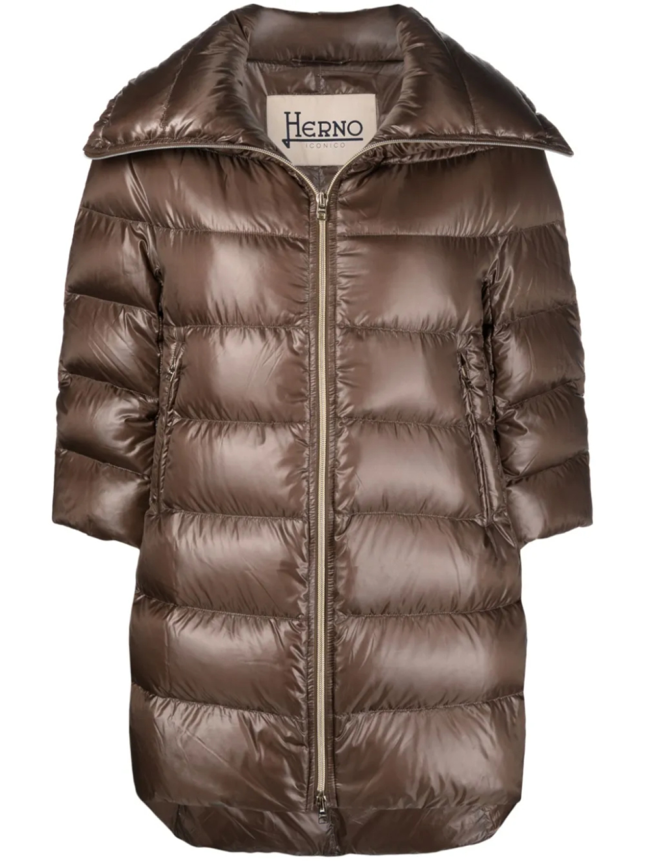 

Herno куртка Cleofe с укороченными рукавами, коричневый